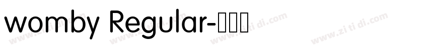 womby Regular字体转换